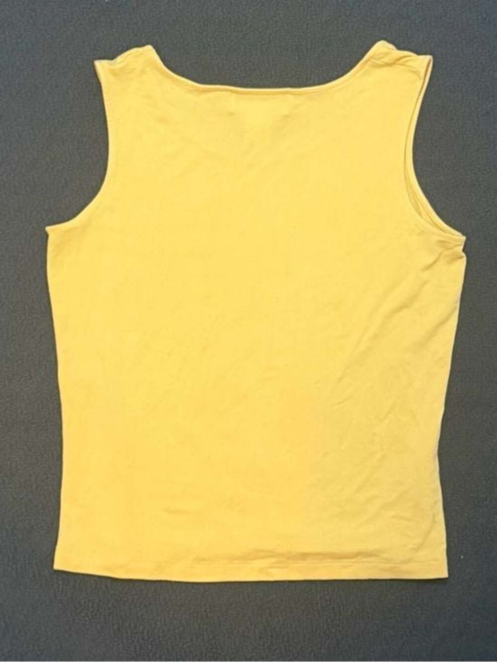 Susan Bristol Yellow Sleeveless Tank Top Women’s Medium Casual Basic Summer - Picture 3 of 3